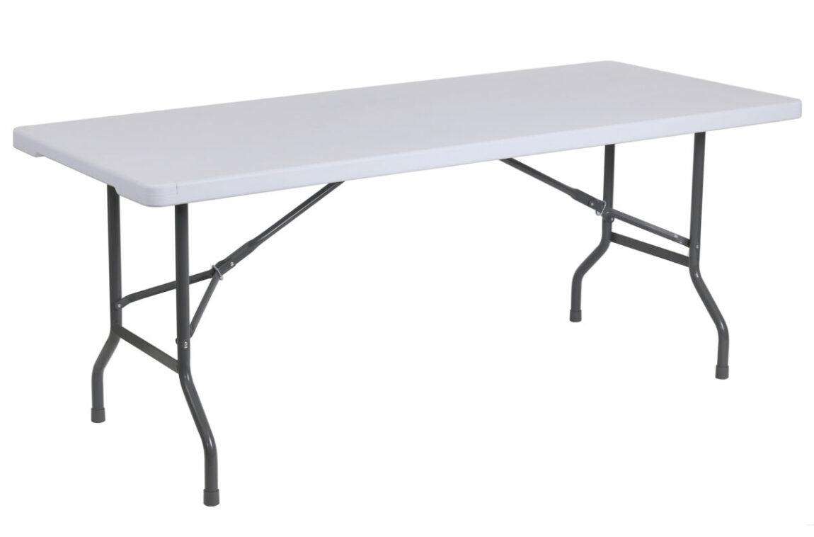 Mesa plegable rectangular 183x74 cm