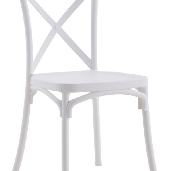 silla apilable polipropileno crossback para terrazas de hosteleria