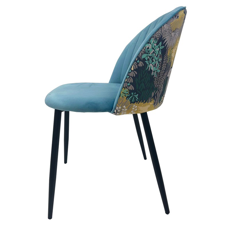 silla tapizada terciopelo palm para restaurantes y hoteles
