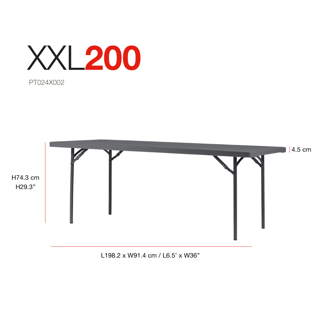 Mesa plegable 200x91 ZOWN