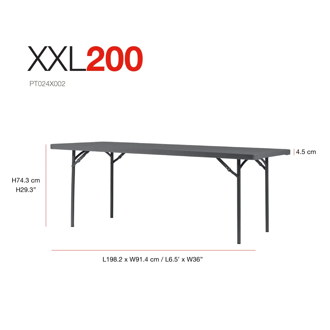 Mesa plegable 200x91 ZOWN